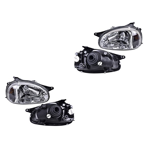 2 Faros Delanteros Chevy 2001 A 2003 Chevrolet Liso C/Ajuste DEPO .