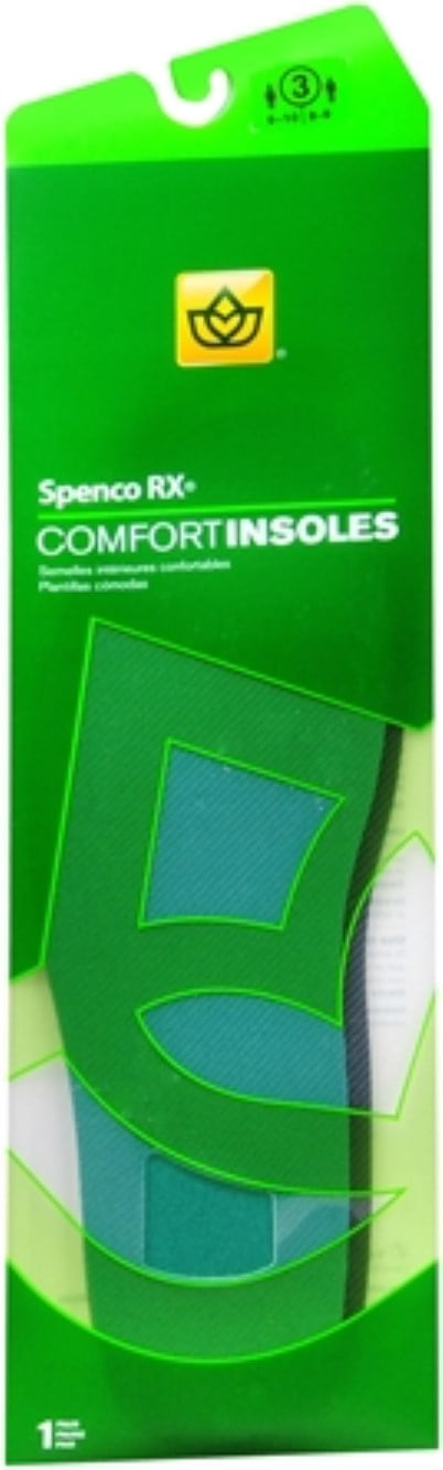 Spenco Rx Comfort Insoles 3 1 Pair Pack Of 4 Walmart Com