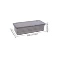 thumbnail image 4 of Plastic Chopsticks Drain Storage Box Kitchen Dust-proof Tableware Storage Organizer Kitchen Cutlery Fork Utensil Storage Container (Black), 4 of 4