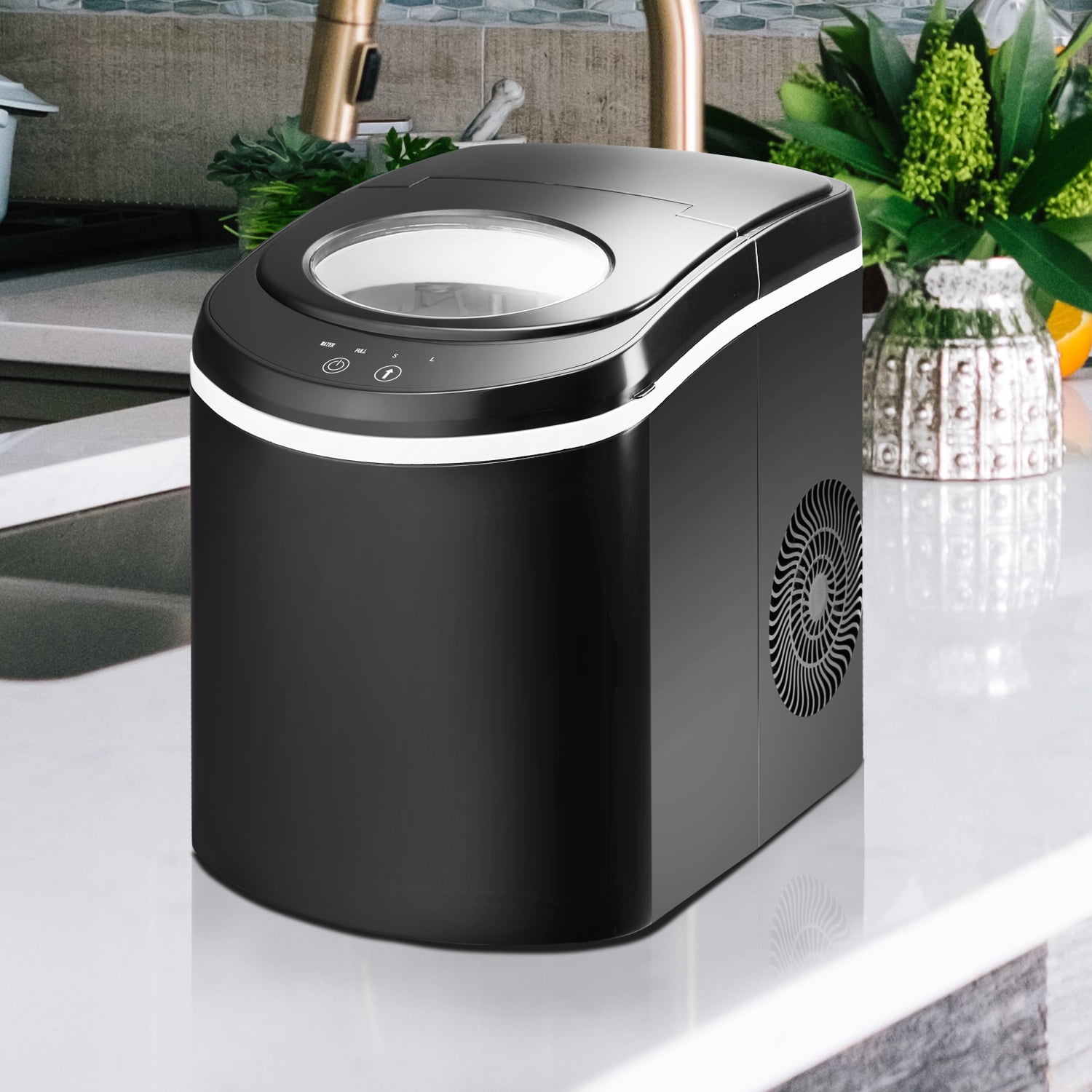 Ainfox Portable Ice Maker Machine for Countertop Makes 26 lbs. of Ice