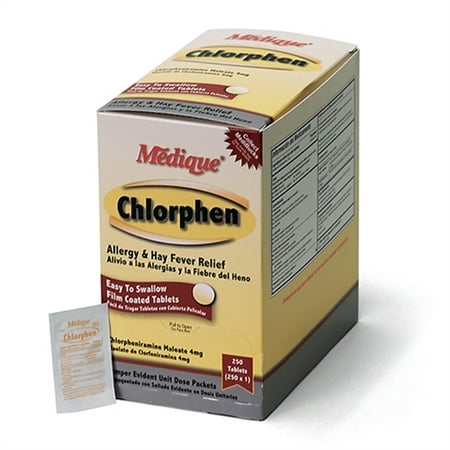 Medique Chlorphen Allergy and Hay Fever Relief, Antihistamine-Pack of (Best Over The Counter Allergy Meds)