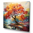 thumbnail image 2 of Designart "Maple Melody Orange and Yellow Maple Tree" Landscapes Wall Art Print, 2 of 5