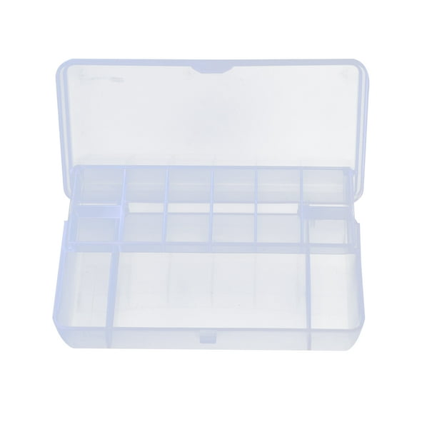 Transparent 5 Grid Plastic Fishing Tackle Box 2 Layer Lure Bait Hooks  Connector Storage Case Jewelry Tool Container Workhe 