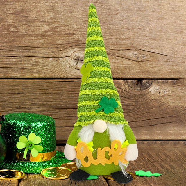 LADIGASU San Patricio Casa de Muñecas Decoración Navideña Muñeca Decoración Navideña Ofertas Del Día Sólo En Línea 1X Muñeca Día de San Patricio
