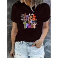 thumbnail image 1 of Women's Halloween-Themed Casual Tee - Comfy Crew Neck Short Sleeve T-Shirt with Stretch, Machine Washable, 1 of 5