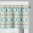 thumbnail image 3 of Ambesonne Argyle Window Valance, Pastel Rhombus Retro, 54" X 18", Multicolor, 3 of 5