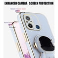 thumbnail image 4 of Compatible with Xiaomi Redmi 12C Case for Women Men, Ultra Soft Xiaomi Redmi 12C Phone Case with Stand Silicone TPU Plating Cute Astronaut Pattern Cases Cover (Blue), 4 of 14