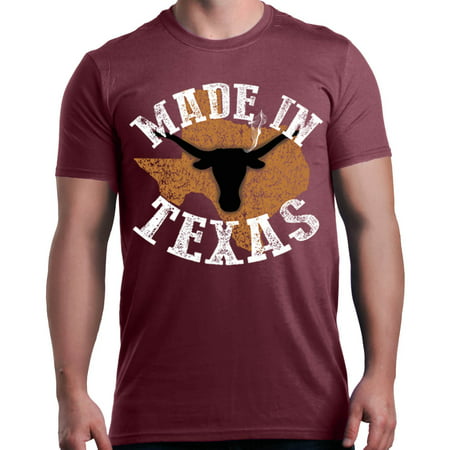 Shop4Ever Men's Made In Texas America Graphic