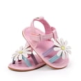thumbnail image 5 of Tigivemen Infant Baby Girls Summer Sandals Newborn Soft Sole Walking Dressy Shoes Multicolour Size 4, 5 of 7
