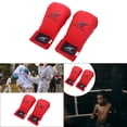 thumbnail image 4 of S SERENABLE Gants de Boxe pour Hommes et Femmes, Gants de Kickboxing en Cuir PU pour le Sparring, Rouge Muay, 4 of 8