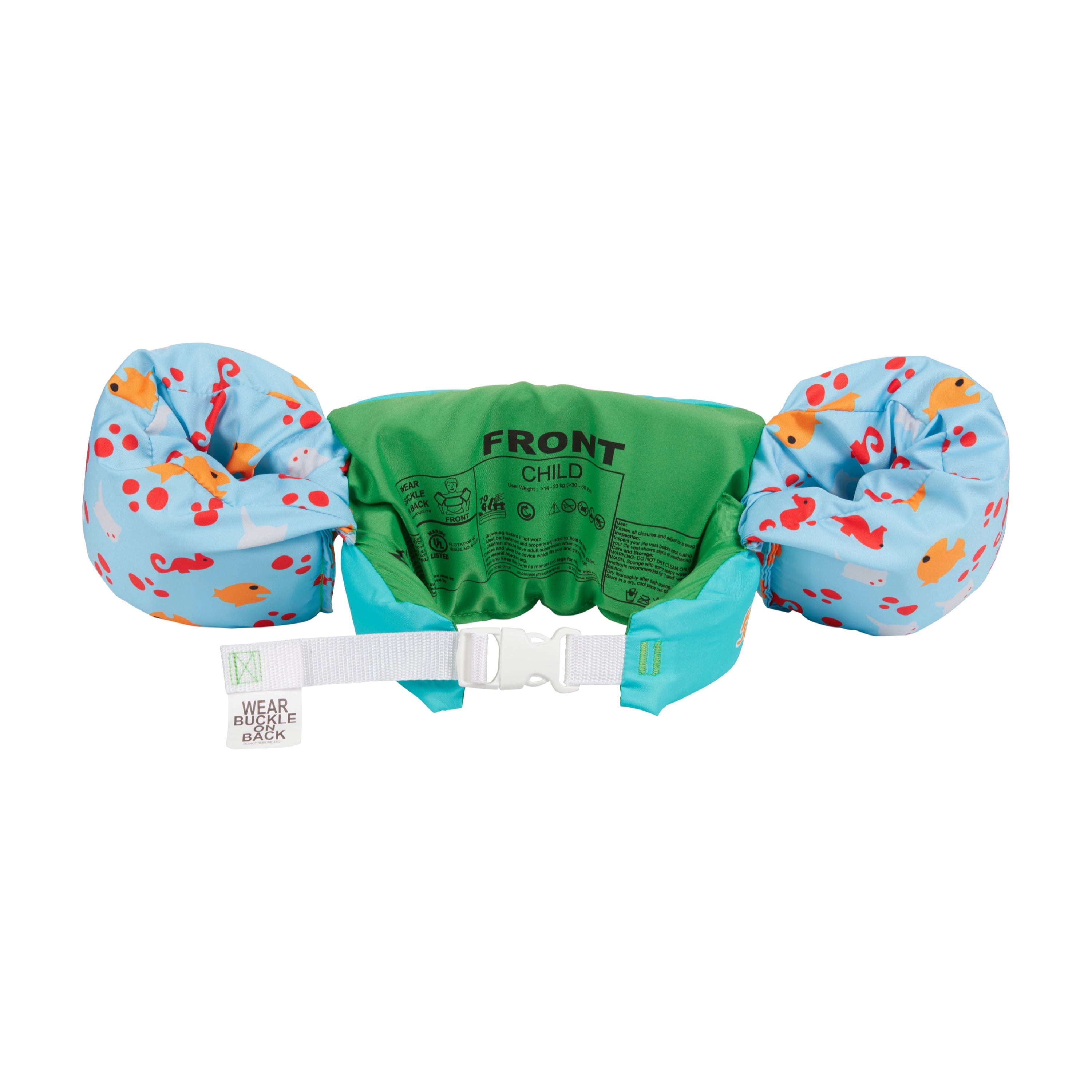 Stearns Original Puddle Jumper Deluxe 3D Kids Life Jacket Vest, Blowfish