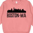 thumbnail image 3 of Inktastic Boston Massachusetts Skyline City Silhouette Toddler Sweatshirt, 3 of 4