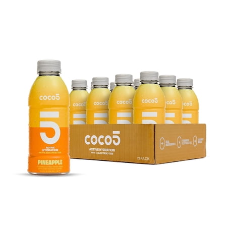 Coco5 Pineapple - Natural Hydration - 16.9 OZ - 12 Pack