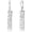 Silver, variant on 925 Silver Plating Dangle Earrings for Women, 14K Gold Plated French Leverback Earrings, Hypoallergenic Lightweight Statement Hammer Square Bar Long Drop Earing for Women Trendy Jewelry