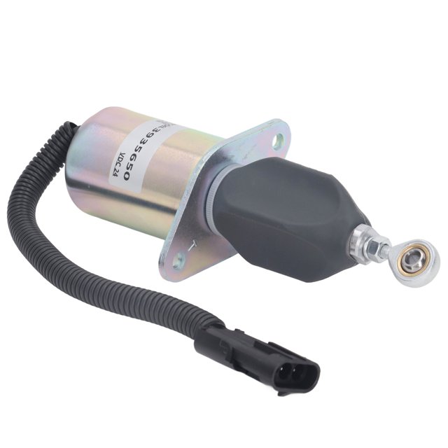 Válvula Solenoide de cierre de combustible, solenoide de apagado de acero inoxidable de alta sensibilidad para excavadora Daewoo DH300 7 DC24V
