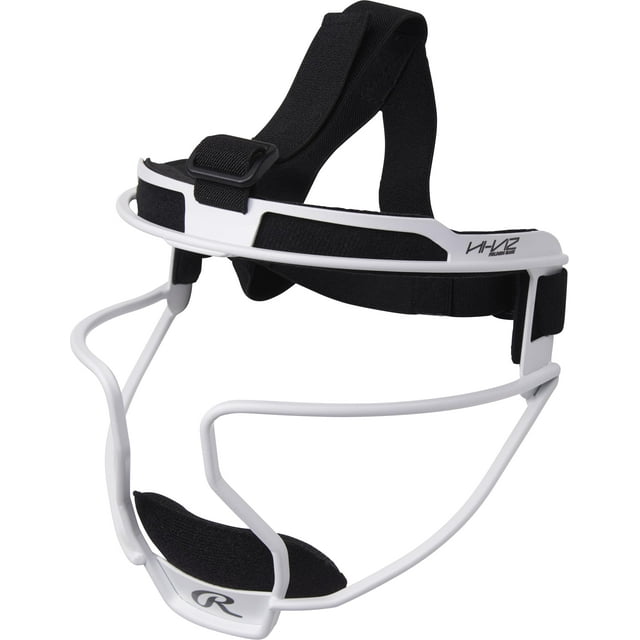 Fielders Mask Rawlings HI-VIZ Fastpitch Softbol Blanco Juvenil