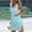 Blue, variant on GiliGiliiso Swimsuit Cover Ups For Women V Neck Loose Beach Bikini Bathing Suit Sunscreen Shirt Cover Up