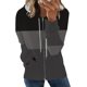 thumbnail image 1 of Pntutb moda mujer manga larga cremallera frente abierto suelta prendas de vestir exteriores blusa estampada abrigo Tops bolsillos blusa con capucha liquidación Pntutb Pntutb-6504, 1 of 5
