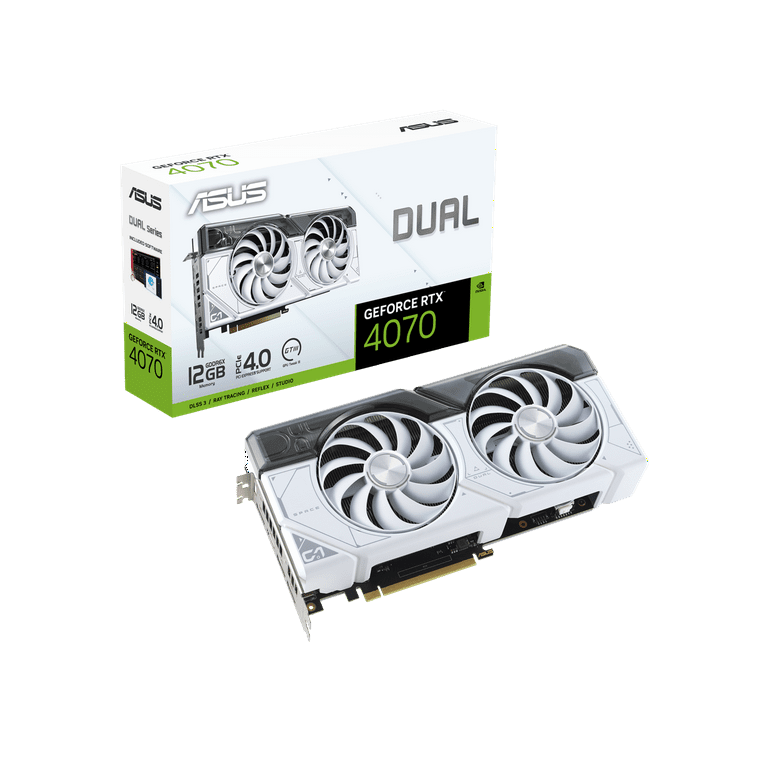 ASUS Dual GeForce RTX 4070 White OC Edition 12GB - 90YV0IZ4-M0NA00