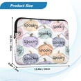 thumbnail image 3 of Quilted Laptop Sleeve for 13-16 Inch Laptops Protective Laptop Case Cover Lightweight Travel & Office Essentials Pumpkins with Spooky Text, 3 of 8