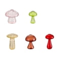 thumbnail image 1 of Jarrones de vidrio con forma de hongo Jarrones para plantas hidropónicas Jarrones decorativos lindos con flores 5 piezas, 1 of 9