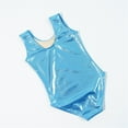 thumbnail image 4 of Sleeveless Shiny Girls Gymnastic Dance Trainingwear Tank Leotard With Short Suit, 4 of 7