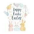 thumbnail image 1 of Camiseta de Cuello Redondo de Manga Corta de la Mujer, Top de Moda para Invierno Y Primavera Impresa de Navidad Casual 3/4, 1 of 6
