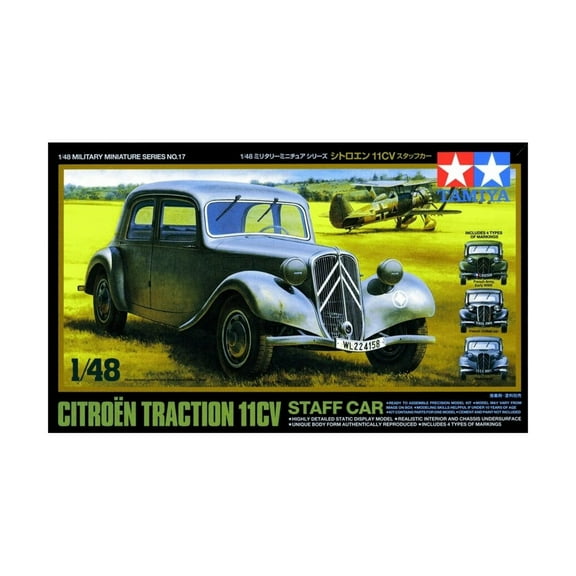 TAM32517 - 1/48 Tamiya Citroen Traction 11CV Staff Car