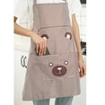 thumbnail image 1 of TFixol Unisex Apron with Pockets Cartoon Cute Bear Stripe Printed Kitchen Cooking Baking Apron, 1 of 6