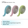 thumbnail image 3 of Uxcell 3Roll 3 Yards 8mm Self Adhesive Diamond Ribbon for  Arts & Crafts,Light Blue,Light Green,Light Pink, 3 of 7