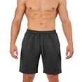 thumbnail image 2 of Lovzfmll Men's Summer Beach Casual Running Sports Shorts, 5-Inch Straight Leg Athletic Bermuda Shorts Black, 2XL, 2 of 9