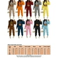 thumbnail image 2 of Niuer Women Tracksuit Sets Long Sleeve Jogger Set Hoodies 3 Pieces Outfit Beam Foot Sweatsuits Solid Color Hooded Cardigan Tank And Sweatpants Brown M, 2 of 2