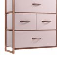 thumbnail image 7 of ModFusion 7 Drawer Rose Gold Fabric Dresser for Bedroom, Living Room & Hallway with Sturdy Steel Frame & Wooden Top, 7 of 7