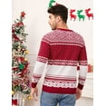 thumbnail image 3 of GymChoice Knitted Christmas Sweater For Family,Reindeer Snowflakes Knitted Pullover, 3 of 5