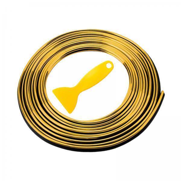 Ajuste de tiras interiores del coche,Moldura universal para tiras de moldura interior de automóvil,Accesorios de decoración de inserción de relleno de huecos de puerta de 2 piezas