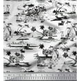 thumbnail image 1 of Soimoi Poly Georgette Fabric Chair,Palm Tree & Yacht Beach Fabric Prints by Yard 52 Inch Wide, 1 of 3