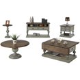 thumbnail image 3 of Progressive Table de Console de Colonnades en Gris Vieilli et Chêne, 3 of 3
