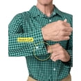thumbnail image 4 of Joe & Bella Magnetic Button Shirt for Men, Adaptive Clothing for Men - Magnetic Closure Dress Shirts - Long-Sleeve, Tailored Fit, Hidden Magnets, Easy One-Hand Dressing, Stretch Cuffs, Green - XL, 4 of 6