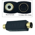 thumbnail image 3 of 2X S-Video Macho A Rca Hembra Adaptador de Video Compuesto Convesor de Enchufe, 3 of 7