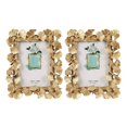 thumbnail image 1 of 2X Retro de Resina Dorado Hoja de Ginkgo Decoraciones para El Hogar, 1 of 5