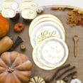 thumbnail image 1 of Thanksgiving Maple Leaf Disposable Paper Plates | Autumn Party Tableware Set | Sturdy Multicolor Sunflower Design | 16-Pack | 8.86in Durable Decorative Plates, 1 of 6