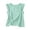 Green, variant on ClodeEU Women's Round Neck Ruffle Cap Sleeve Tank Top,Solid Color Casual Loose Fit Blouse Army Green,Women's Plus L