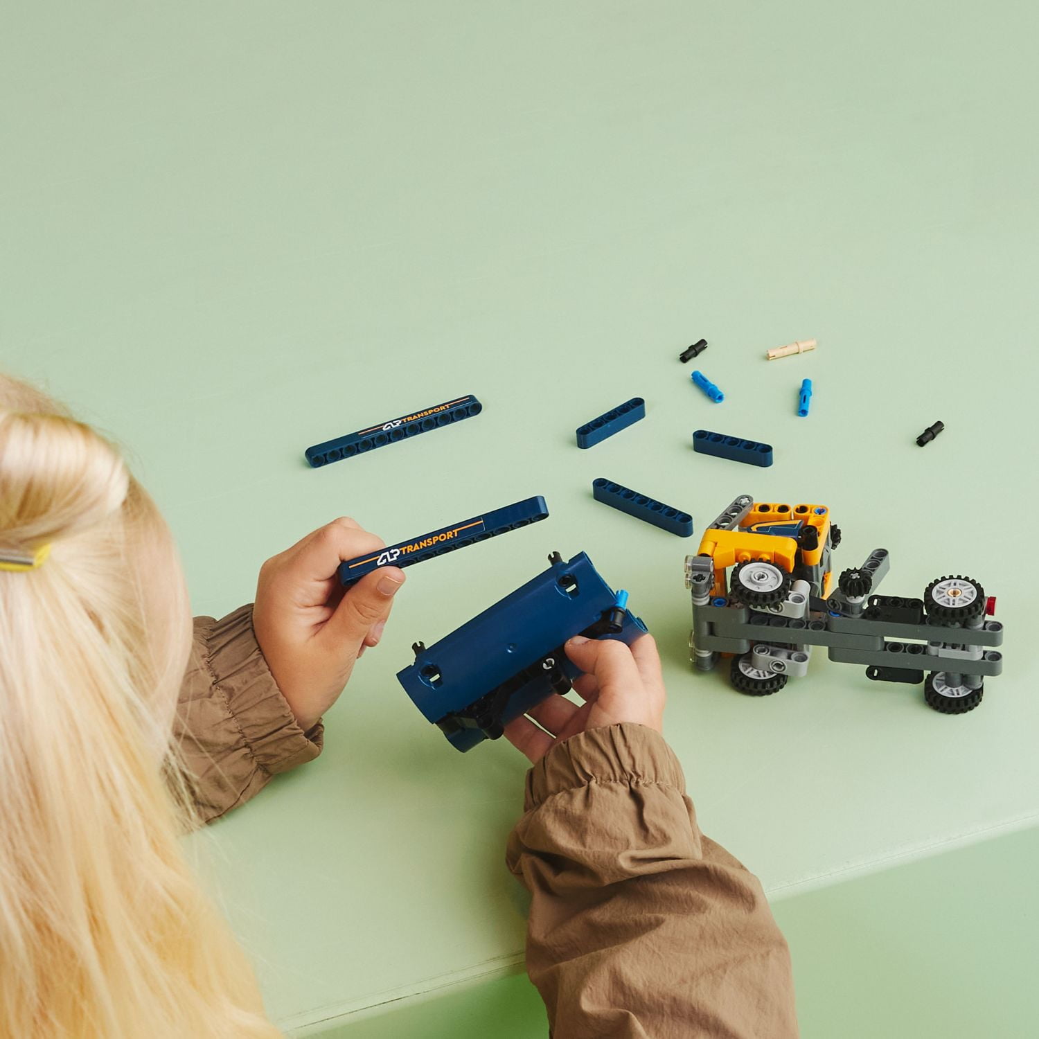 LEGO Technic Dump Truck 2in1 Toy Building Set, Model Construction Vehicle and Excavator Digger Kit, Engineering Building Toys for Back to School, Gift for Kids, Boys, Girls Ages 7+ Years Old, 42147