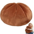 thumbnail image 2 of Giant Dumpling Squishy Pillow - Cute Plush Stuffed Bun Throw Pillow, Soft Dough Bun Plushie Comfort for Kids and Adults, Home Decor (45cm/17.7inch), 2 of 9