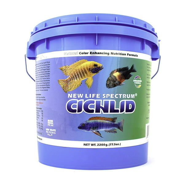 New Life Spectrum Cichlid Color Enhancing Fish Food Pellets, 2.2kg