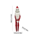 thumbnail image 4 of Adorno Halloween Felpa Muñeca Esqueleto Pierna Larga Recuerdos Fiesta () Rojo, 4 of 4