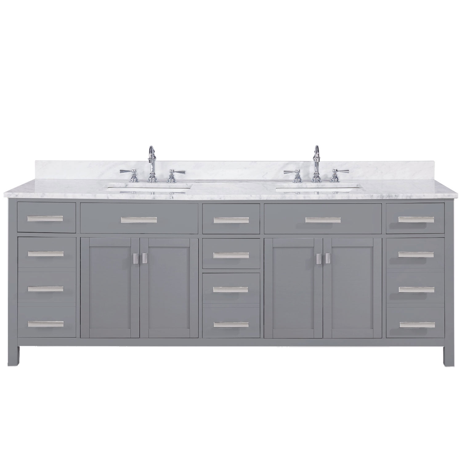 Design Element Valentino 84 Double Sink Vanity In Blue Walmartcom Walmartcom