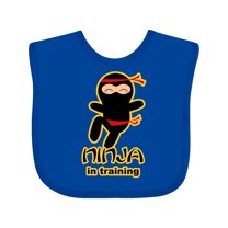 Inktastic Ninja in Training Boys or Girls Baby Bib