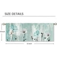 thumbnail image 2 of Teal Daisy Curtain Valance for Window Treatments Farmhouse Flower Floral Rod Pocket Kitchen Treatment Country Vintage Turquoise Window Drapes for Bathroom Bedroom Living Room (54x18 Inch), 2 of 5