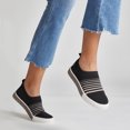 thumbnail image 3 of Bernie Mev's Womens Iris Slip On Fashion Sneaker - Black, 3 of 5